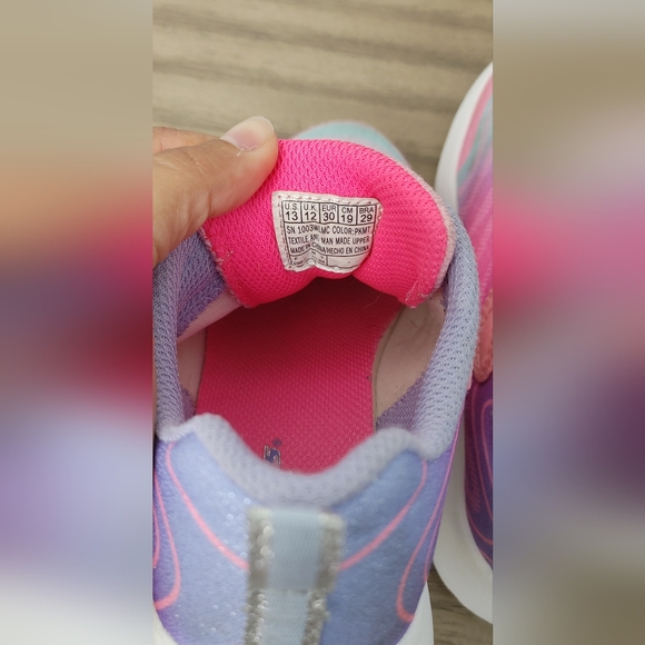 Skechers Kids' Pink and Blue Sneakers - Picture 7 of 8